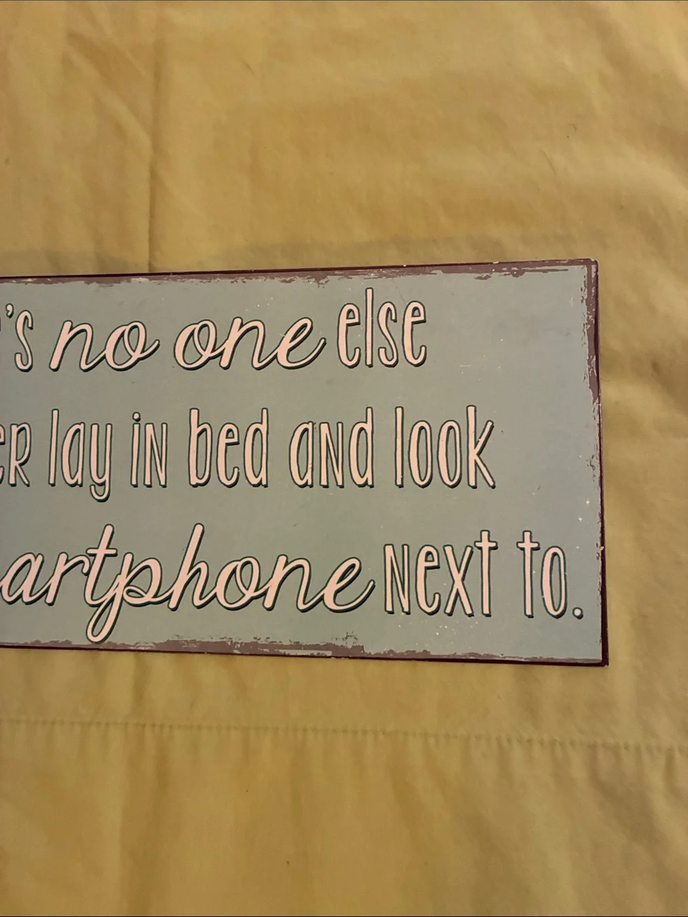 Humorous Light Green'Metal Smartphone' Wall Sign - Unbranded